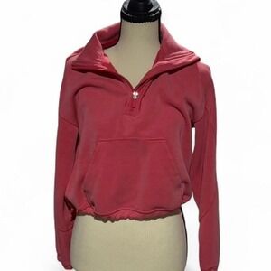 Lululemon Coral Pink Half-Zip Pullover — Size 2